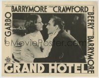 4s666 GRAND HOTEL LC #2 R50s romantic close up of Greta Garbo & John Barrymore!
