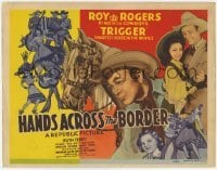 4s177 HANDS ACROSS THE BORDER TC '43 cowboy Roy Rogers & Trigger with pretty Ruth Terry!