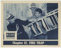 4s674 HAUNTED HARBOR chapter 12 LC R51 Kane Richmond & bad guy fighting, Pirates' Harbor, Fire Trap