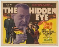 4s181 HIDDEN EYE TC '45 blind detective Edward Arnold aided by Friday the seeing eye dog!