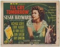 4s190 I'LL CRY TOMORROW TC '55 distressed Susan Hayward in her greatest performance!