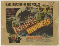 4s196 INVISIBLE INVADERS TC '59 an unearthly enemy defying modern science in a war to the death!