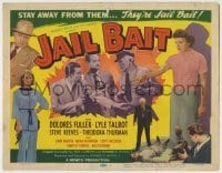 4s199 JAIL BAIT TC '54 Ed Wood cult classic, stay away from bad girl Dolores Fuller!