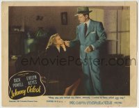 4s707 JOHNNY O'CLOCK LC #7 '46 smokin Evelyn Keyes wants to know if Dick Powell killed her sister!