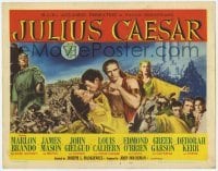 4s205 JULIUS CAESAR TC '53 Marlon Brando, James Mason, Greer Garson, Louis Calhern, Shakespeare!