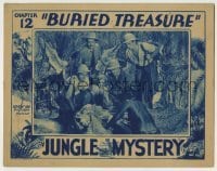 4s708 JUNGLE MYSTERY chapter 12 LC '32 Tom Tyler by dying guy, Buried Treasure, adventure serial!