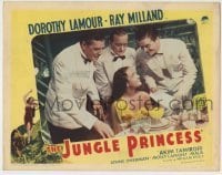 4s709 JUNGLE PRINCESS LC R46 Ray Milland in white tuxedo flirts with sexy Dorothy Lamour!
