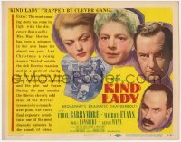 4s216 KIND LADY TC '51 John Sturges, Ethel Barrymore, Keenan Wynn & Angela Lansbury!