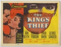 4s221 KING'S THIEF TC '55 Ann Blyth & Edmund Purdom, inspired by a true story of a mercenary!