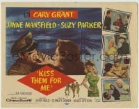 4s224 KISS THEM FOR ME TC '57 Cary Grant, Suzy Parker, sexy Jayne Mansfield, Stanley Donen!