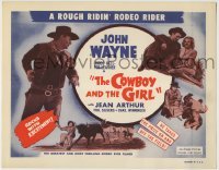 4s231 LADY TAKES A CHANCE TC R54 rodeo rider John Wayne, Jean Arthur, The Cowboy and The Girl!