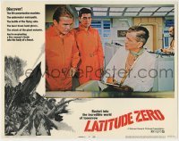 4s721 LATITUDE ZERO LC #4 '70 Joseph Cotten with Richard Jaeckel & Akira Takarada in lab!