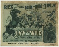 4s238 LAW OF THE WILD chapter 6 TC '34 Rin Tin Tin Jr. & Rex King of Wild Horses, Mascot serial!