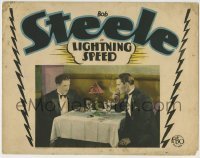 4s727 LIGHTNING SPEED LC '28 worried Bob Steele having dinner with sleazy looking guy in tux!