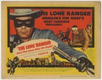 4s247 LONE RANGER & THE LOST CITY OF GOLD TC '58 masked hero Clayton Moore & Jay Silverheels!