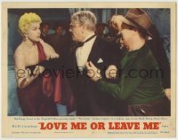 4s738 LOVE ME OR LEAVE ME LC #7 '55 James Cagney lunges at Doris Day in a jealous rage backstage!