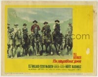 4s743 MAGNIFICENT SEVEN LC #6 '60 best posed image of the seven stars riding on horseback!