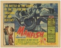 4s271 MANFISH TC '56 aqua-lung divers in death struggle with each other & sea creatures!