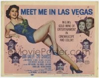 4s277 MEET ME IN LAS VEGAS TC '56 super sexy full-length showgirl Cyd Charisse in skimpy outfit!