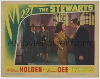 4s756 MEET THE STEWARTS LC '42 William Holden & Frances Dee think that in-laws should be outlawed!