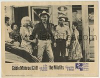 4s762 MISFITS LC #2 '61 Clark Gable, sexy Marilyn Monroe & Montgomery Clift after fight!