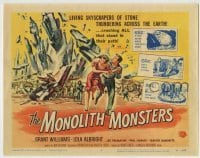 4s289 MONOLITH MONSTERS TC '57 Reynold Brown art of the living mammoth skyscrapers of stone!