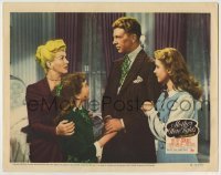 4s769 MOTHER WORE TIGHTS LC #3 '47 great image of Betty Grable, Dan Dailey & daughters!