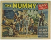 4s777 MUMMY LC #4 '59 great image of men searching for artifacts in the sand, Hammer horror!