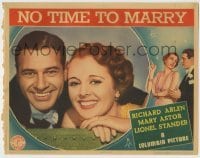 4s792 NO TIME TO MARRY LC '38 best close up smiling portrait of Richard Arlen & Mary Astor!