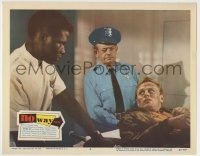 4s793 NO WAY OUT LC #4 '50 wounded Richard Widmark learns that only Sidney Poitier can save him!
