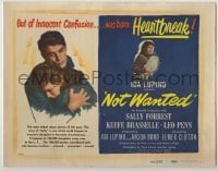 4s322 NOT WANTED TC '49 unwed mother Sally Forrest, her story is the nation's problem!