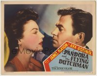 4s806 PANDORA & THE FLYING DUTCHMAN LC #8 '51 romantic super close up of James Mason & Ava Gardner!