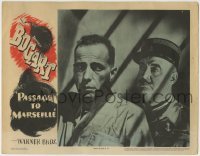 4s809 PASSAGE TO MARSEILLE LC '44 great c/u of Sidney Greenstreet & Humphrey Bogart in shadows!