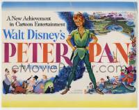 4s336 PETER PAN TC '53 Walt Disney animated cartoon fantasy classic, best full-length image!