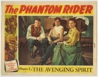 4s811 PHANTOM RIDER chapter 1 LC '46 Republic serial, The Avenging Spirit, full-color!