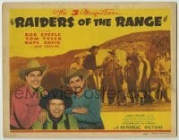 4s355 RAIDERS OF THE RANGE TC '42 The 3 Mesquiteers, Bob Steele, Tom Tyler & Rufe Davis!