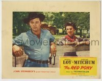 4s832 RED PONY LC #2 '49 Robert Mitchum is Myrna Loy's ranch hand, written by John Steinbeck!