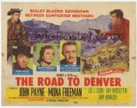 4s375 ROAD TO DENVER TC '55 John Payne in a bullet blazing showdown between gunfighter brothers!