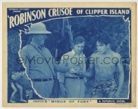4s843 ROBINSON CRUSOE OF CLIPPER ISLAND chapter 10 LC '36 guy in pith helmet amazes Ray Mala!