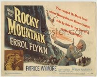 4s383 ROCKY MOUNTAIN TC '50 part renegade part hero Errol Flynn & pretty Patrice Wymore, Civil War