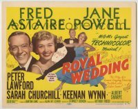 4s389 ROYAL WEDDING TC '51 great image of dancing Fred Astaire & sexy Jane Powell, MGM musical!