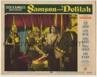 4s849 SAMSON & DELILAH LC #1 '49 guards put sword in hot goals for Victor Mature, Cecil B. DeMille