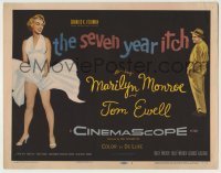 4s401 SEVEN YEAR ITCH TC '55 Billy Wilder, classic image of sexy Marilyn Monroe with skirt blowing!