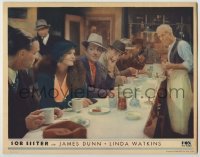 4s875 SOB SISTER LC '31 newspaper reporter James Dunn stares at pretty Linda Watkins at diner!