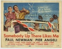 4s418 SOMEBODY UP THERE LIKES ME TC '56 Paul Newman as boxing champion Rocky Graziano!