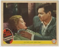 4s878 SOMEWHERE I'LL FIND YOU LC '42 Clark Gable ministers to sick Lana Turner in bed!