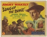 4s424 SONG OF THE RANGE TC '44 great images of singing cowboy Jimmy Wakely, Lee Lasses White