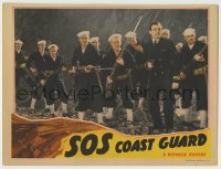 4s881 SOS COAST GUARD LC '42 Ralph Byrd & Coast Guard guys in uniform with rifles & bayonets!