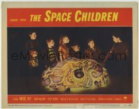 4s883 SPACE CHILDREN LC #8 '58 the giant alien brain, kids playing with glowing space brain!