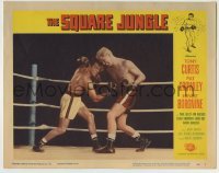4s886 SQUARE JUNGLE LC #4 '56 best close up of boxer Tony Curtis fighting in the boxing ring!